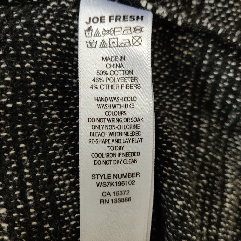 Joe Fresh Woven Long-Sleeve Sweater Top Medium - Picture 9 of 9